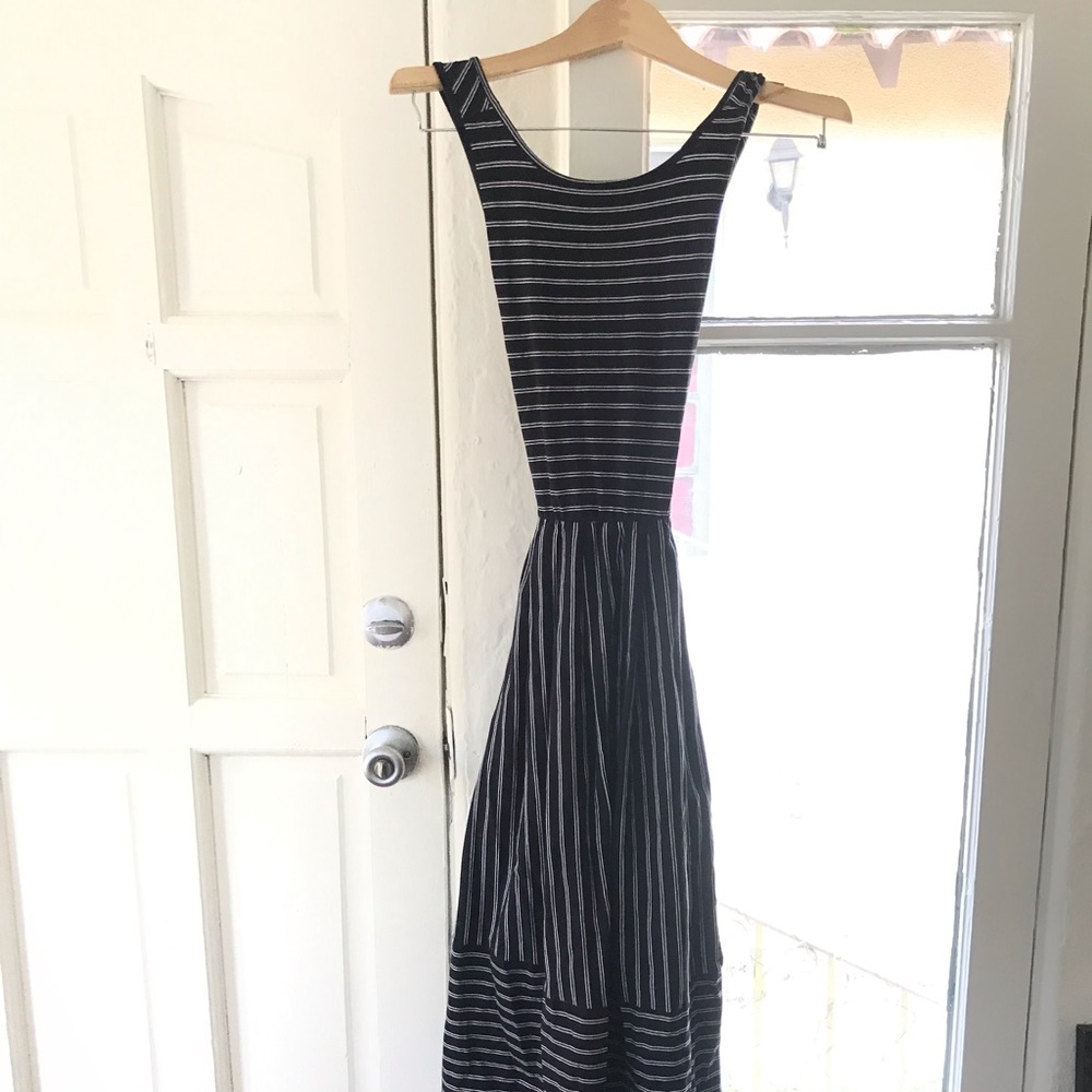 ASOS backless striped dress